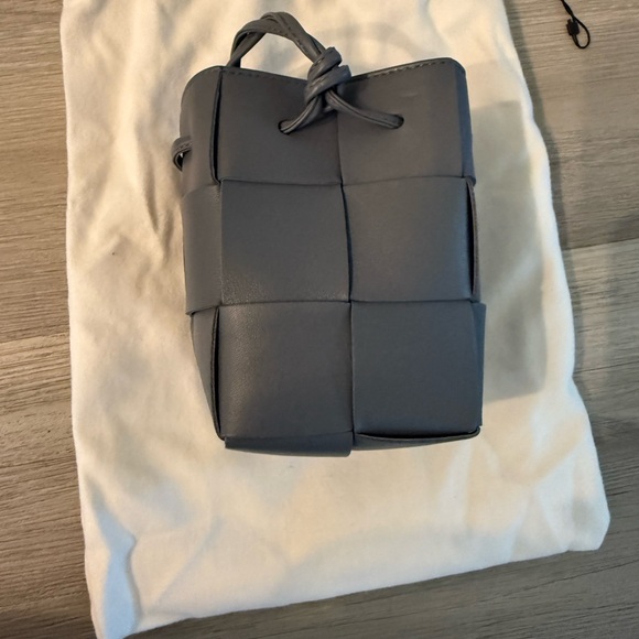 Bottega Veneta Handbags - Bottega Veneta Gray Crossbody Bag